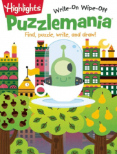 Puzzlemania Write-On Wipe-Off Coloring and Activity Book