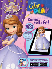 Disney Jr. Sofia the First Color and Play Book