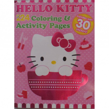 Hello Kitty 224 Page Color and Sticker Activity Book