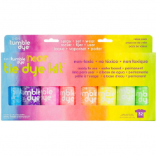 Tumble Dye Craft & Fabric Tie-Dye Kit 2oz 8/Pkg-Neon