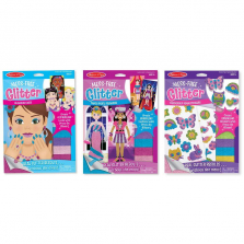 Melissa & Doug Mess-Free Glitter Activities Set: Fashions, Faces, and Friendship