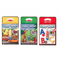 Melissa & Doug On the Go Water Wow! Water Reveal Pads Set: Vehicles, Animals, Alphabet