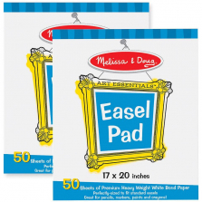 Melissa & Doug Easel Pad (17 x 20 inches) - 50 Sheets, 2-Pack