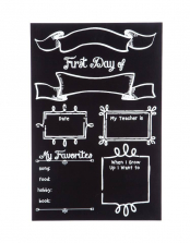 First and Last Day of School 12 inch x 18 inch Chalkboard Sign