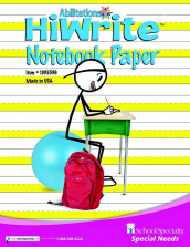 Abilitations Integrations Hi-Write Intermediate 1 Wide Ruled Notebook Paper -11 X 8-1/2 Inches