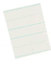 School Smart Skip A Line Picture Story Paper - Pack of 500