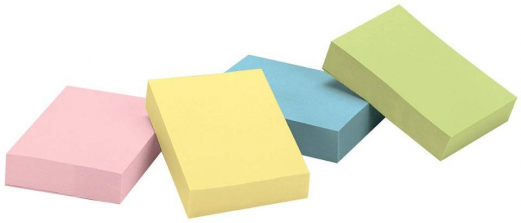 12-Pack Post-It Recycled Notes 1.38X1.88 - Assorted Pastel Colors