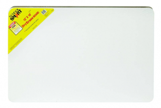 School Smart 10 Pack Unruled Pupil Board - White - 12 X 18 inch
