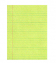 School Smart Essay and Composition Paper with Margin - Yellow - Pack of 500
