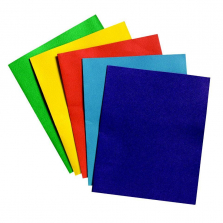 School Smart 25 Pack Folder - Assorted Color - 9 X 12 inch