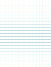 School Smart 12 Pack Graph Paper Pads - 0.5 Inch Rule 50 sheets