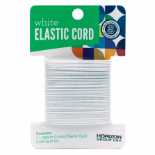 Horizon Group White Elastic Craft Cord