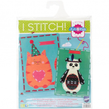 Vervaco I Stitch Kits 4 Kids Embroidery Cards Kit