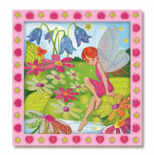 Melissa & Doug Peel and Press Sticker by Number Activity Kit: Flower Garden Fairy