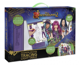 Make it Real Disney Descendants 2 Fashion Design Tracing Light Table Set