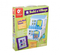Classic World Build a Village - Blue House