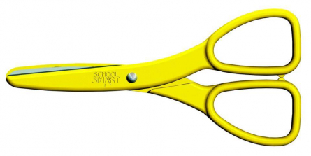 School Smart 24 Pack Blunt Tip Scissors Yellow - 5.5 inch