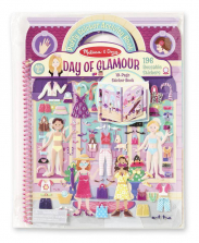 Melissa & Doug Deluxe Puffy Sticker Activity Book - Day of Glamour