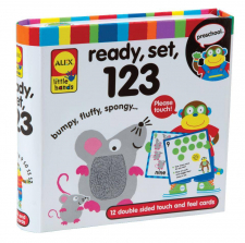 Alex Toys Little Hands Ready, Set, 123 Double Sided Touch and Feel Flash Cards