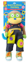Alex Toys Learn To Dress Monkey Plush