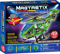 Cra-Z-Art Magtastix Magnetic Building Set - Helicopter