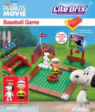 Peanuts Lite Brix Baseball Game