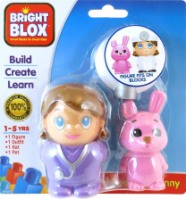 Cra-Z-Art Bright Blox Figure Pack (Colors/Styles Vary)