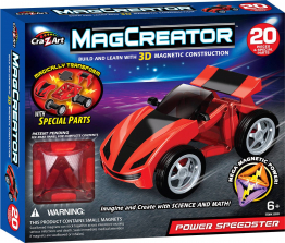 Cra-Z-Art MagCreator Magnetic Construction Building Set - Race Car