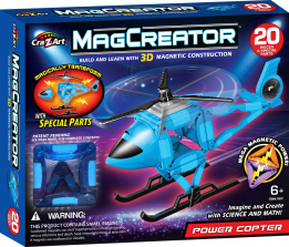 Cra-z-Art MagCreator Magnetic Construction Building Set - Helicopter