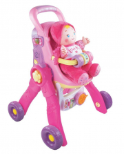 Baby Amaze 3-in-1 Care & Learn Doll Stroller