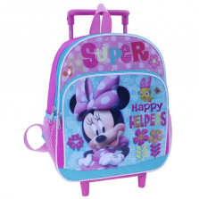Disney Minnie Mouse "Super Happy Helpers" Rolling 12 inch Backpack