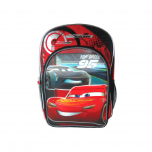 Disney Pixar Cars Lighting McQueen and Jackson Strom Backpack with Two Side Mesh Pockets